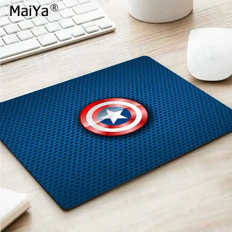 Maiya собственные коврики Marvel Капитан Америка Капитан DIY дизайн игровой с узором коврик для мыши большой коврик для мыши клавиатуры коврик - Цвет: Not Lock Edge20x25cm