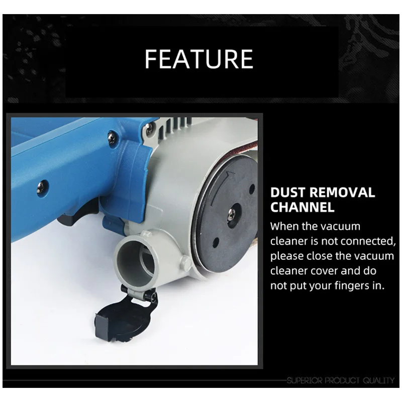 Belt Orbital Sander With Belt 30*533mm 550W Portable Woodworking Sand Belt Machine High Power Variable Speed 220V 4