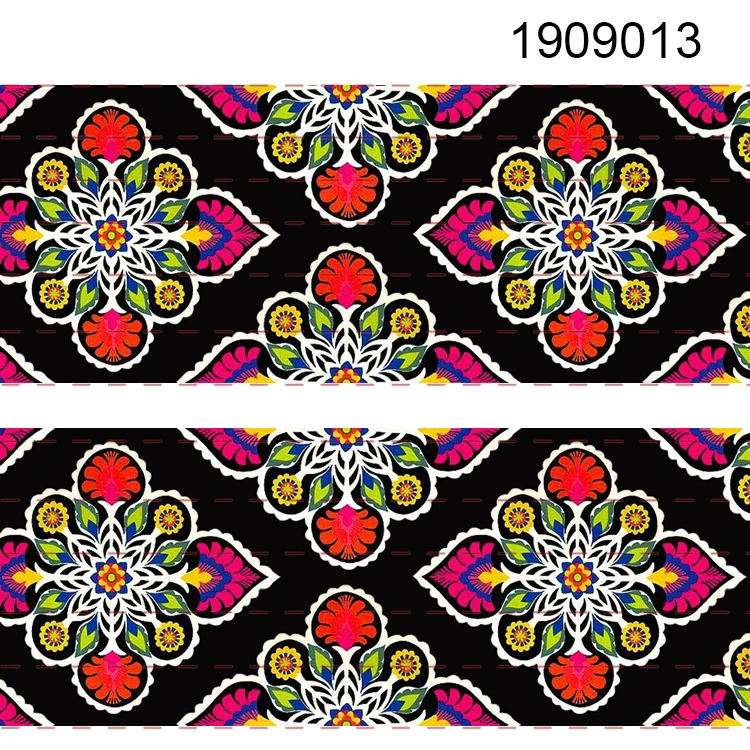 10 ярдов-разные размеры-лента с цветочным узором-Мехико лента с принтом - Цвет: 1909013