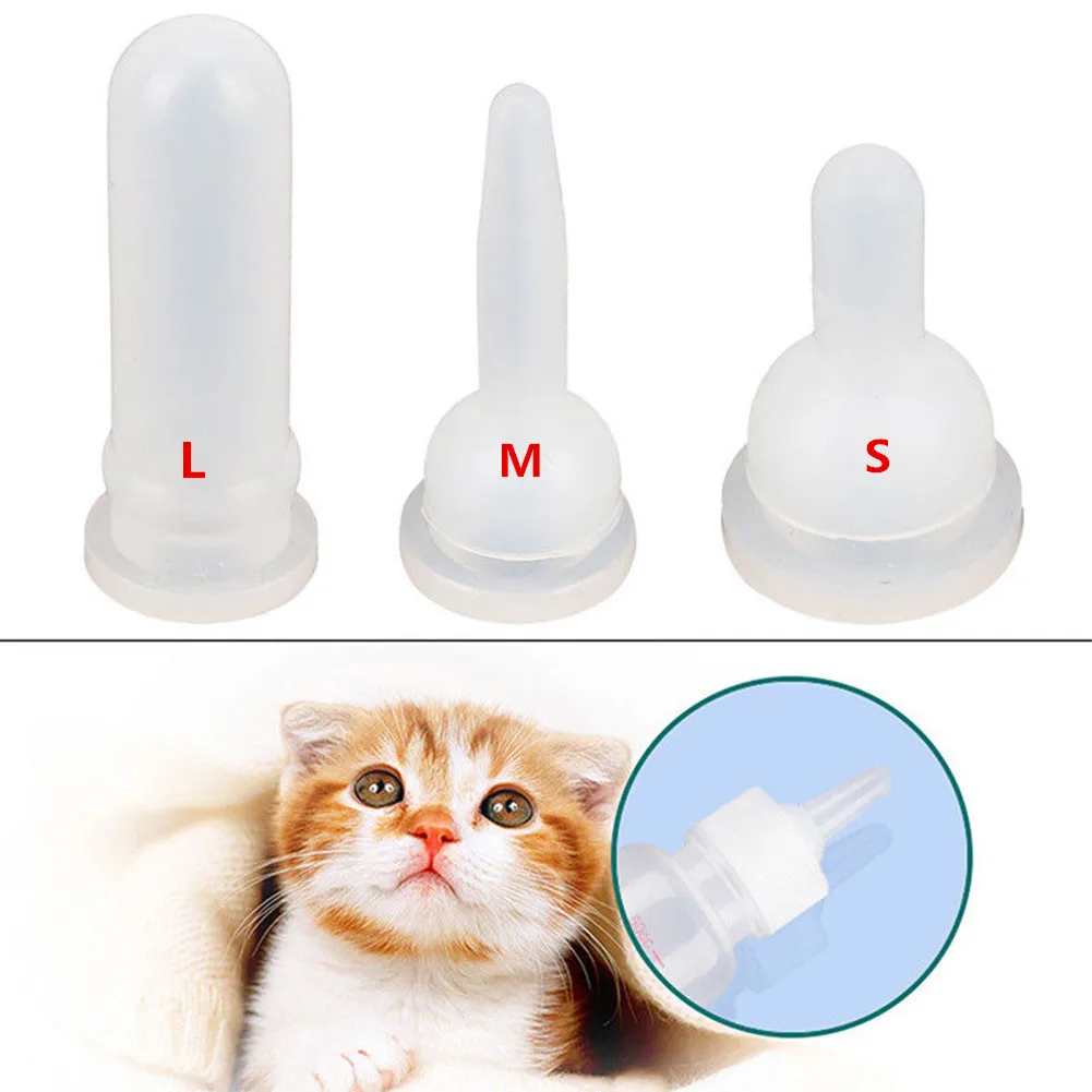 AsyPets-pezón de alimentación de leche para mascotas, chupete desmontable para perros, cachorros y gatos, suministros, herramienta cuidado