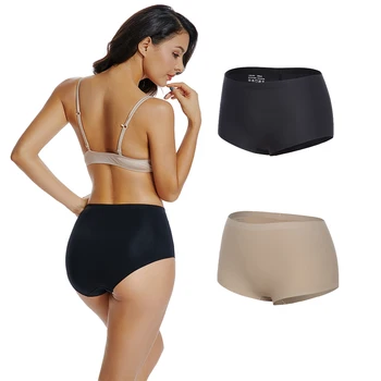 

Joyshaper 2 Pack Seamless Padded Underwear for women Brief Shaping Panties Under Dress Shorts Body Shaper butt Lifter Shapers
