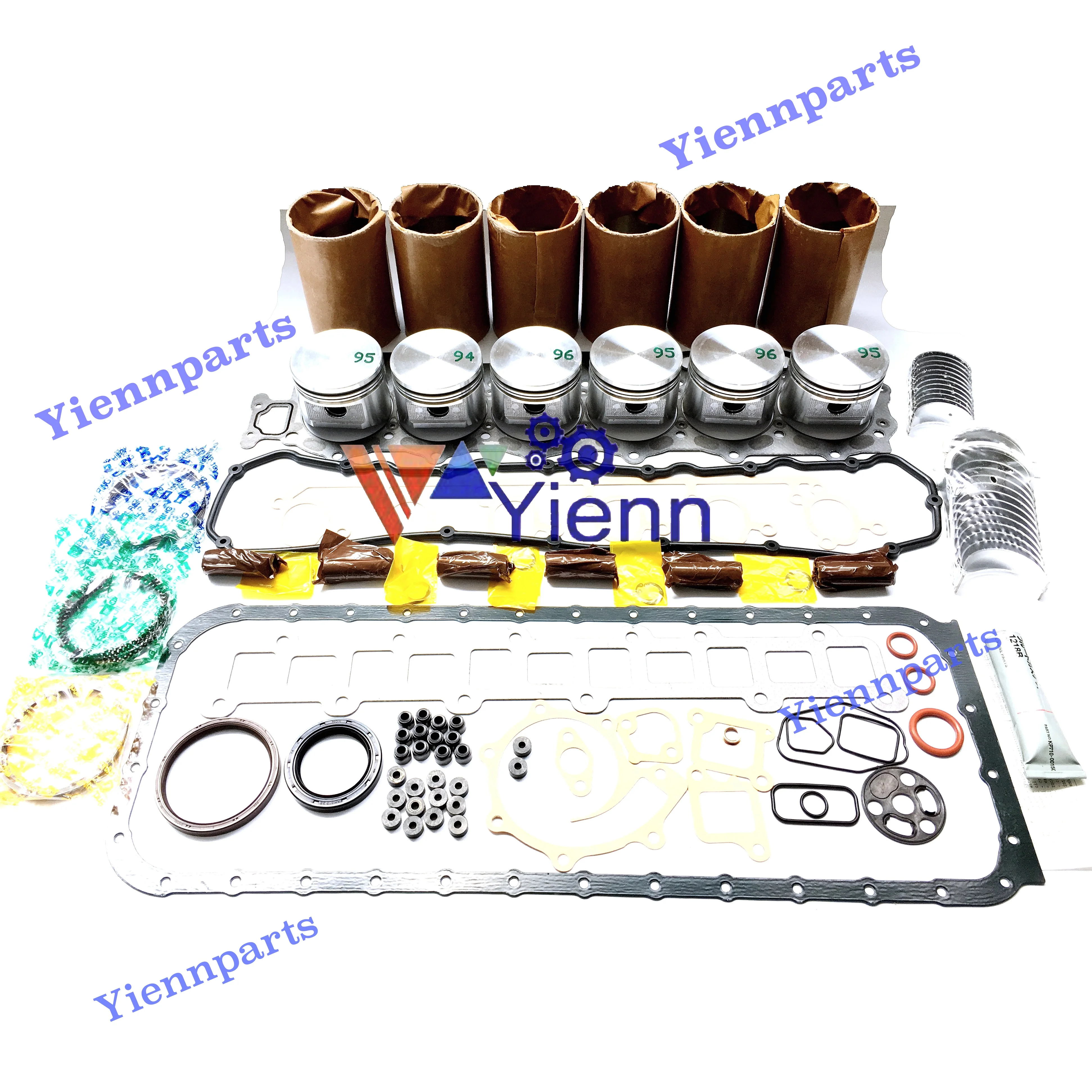 For NISSAN TB42 Rebuild Kit with valve Application KOMATSU FG50-7 FG60-7 Forkilft TB42-1D-F Diesel Engine FG50A-7 TB42-1C-F |