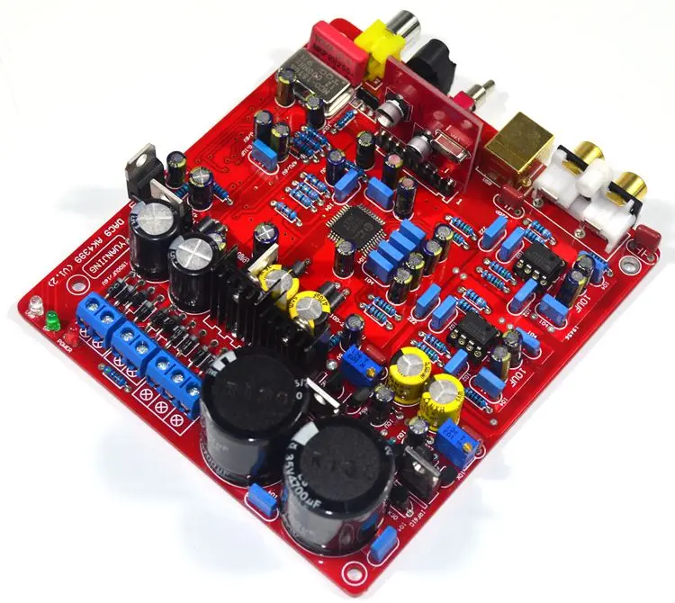 AK4399 WM8805 PCM2706 NE5534 Fever level DAC decoder board Support 32BIT 192K Fiber coaxial USB input