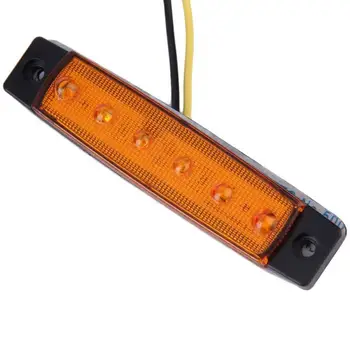 

Waterproof 6 LED Car Truck Trailer Side Marker Indicators Light Lamp Brake Signal Lamp 12V 24V Pickup Side Marker Light