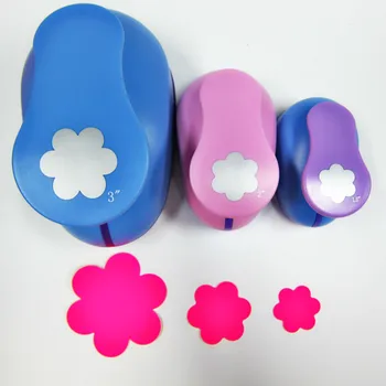 

0.8cm-7cm Flower Shape Craft Punch Set Scrapbooking School Paper Puncher Furador Eva Hole Punch Free Shipping 6 Petal Cutter