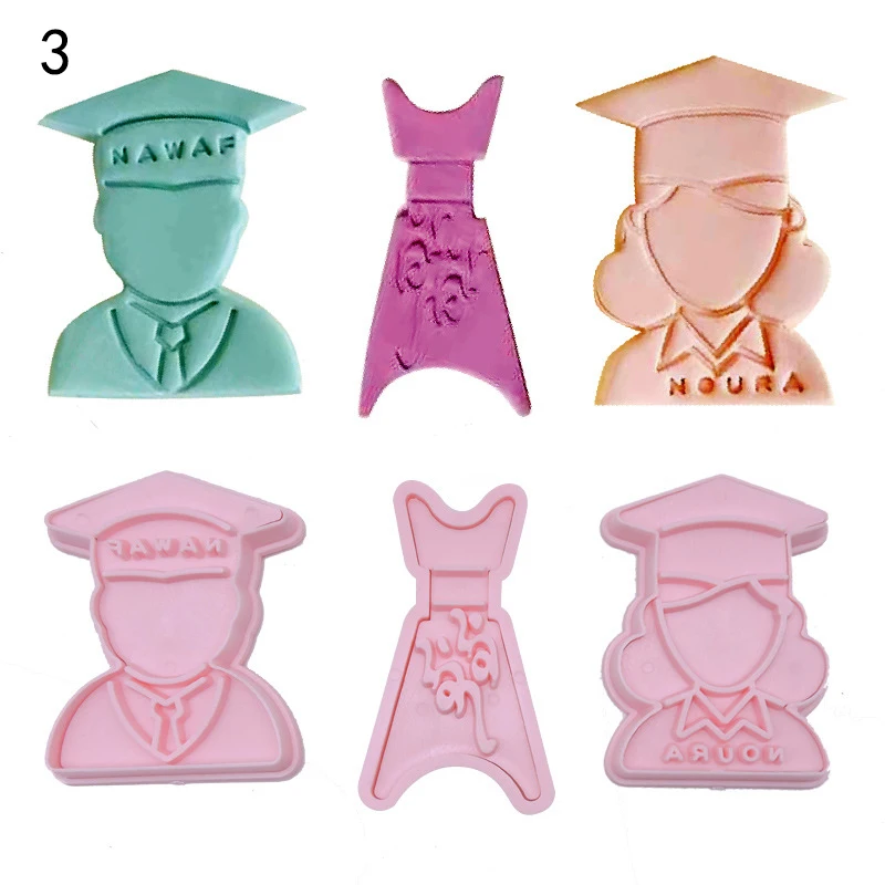 9 Styles 4PcsLot Cookie Cutter Biscuit Sugar Mold Baking Sugar Chocolate Fondant Party Mould For Cupcake Cake Decorating Tools7