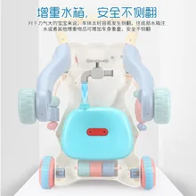 Hubao многофункциональная ходунка детская головоломка для раннего обучения тележка с резервуаром для воды Нескользящая ходунка детская игрушка 2