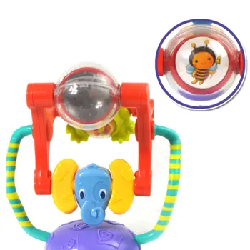 

Baby Rattle Activity Toy Animal Ferris Wheel Toy Intelligence Development for Baby Dining Chair Cart Suction Cup Toy Fe24