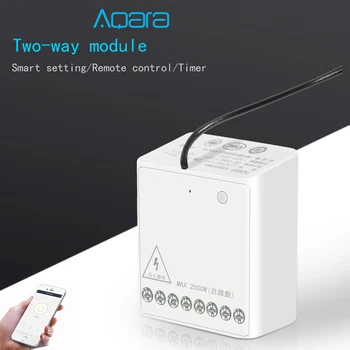 

Smart Home Aqara Relay Module Two-way Control Module Wireless Relay Controller 2 Channels Work For Mijia APP And Home Kit