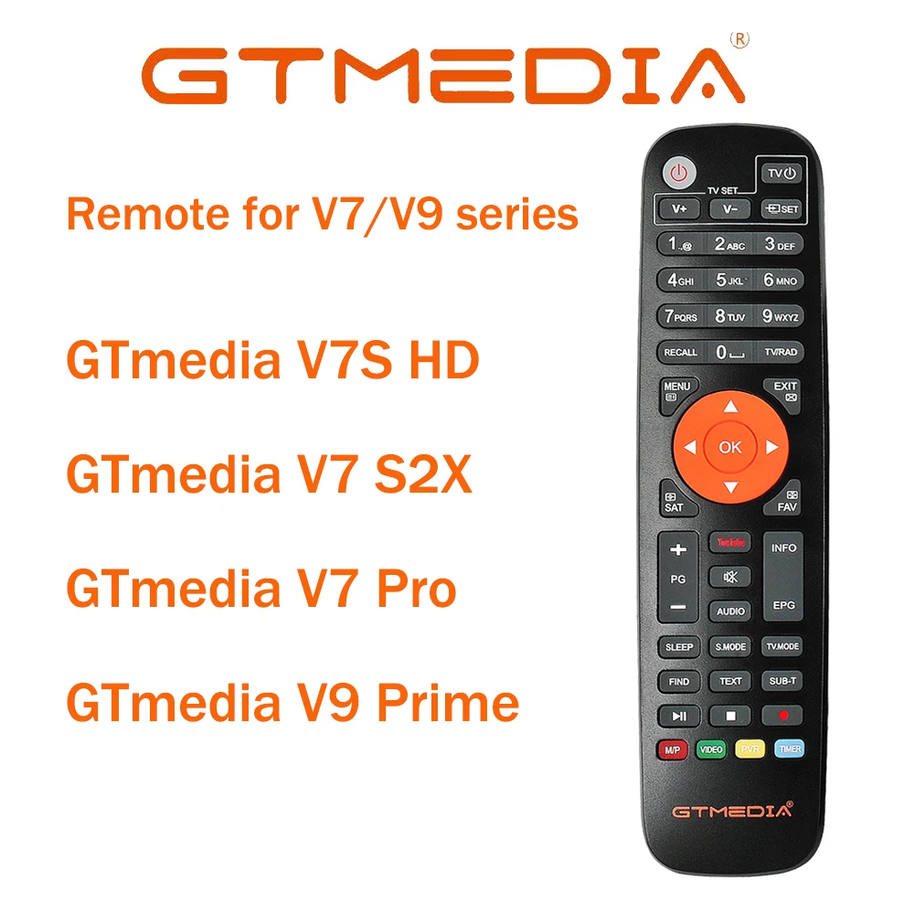 Высококачественный пульт дистанционного управления для gtmedia v7s hd v8x v8 nova