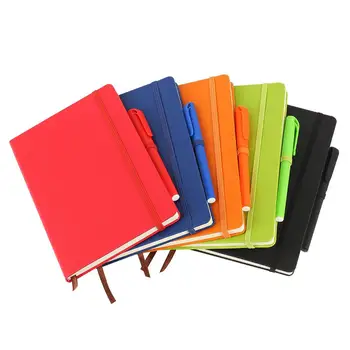 

A5 Simple Diary Notebook with Bandage Neutral Pen for Writing