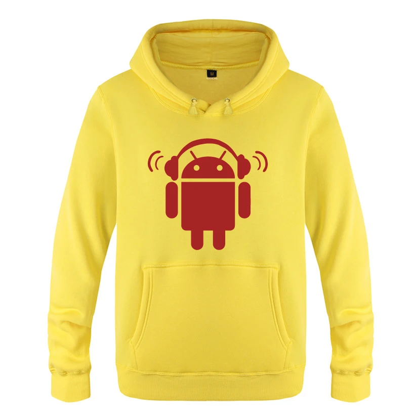 HUAY HOT Android Пародия Забавные толстовки мужские мужские пуловеры флисовые толстовки с капюшоном - Цвет: HUAY HOT