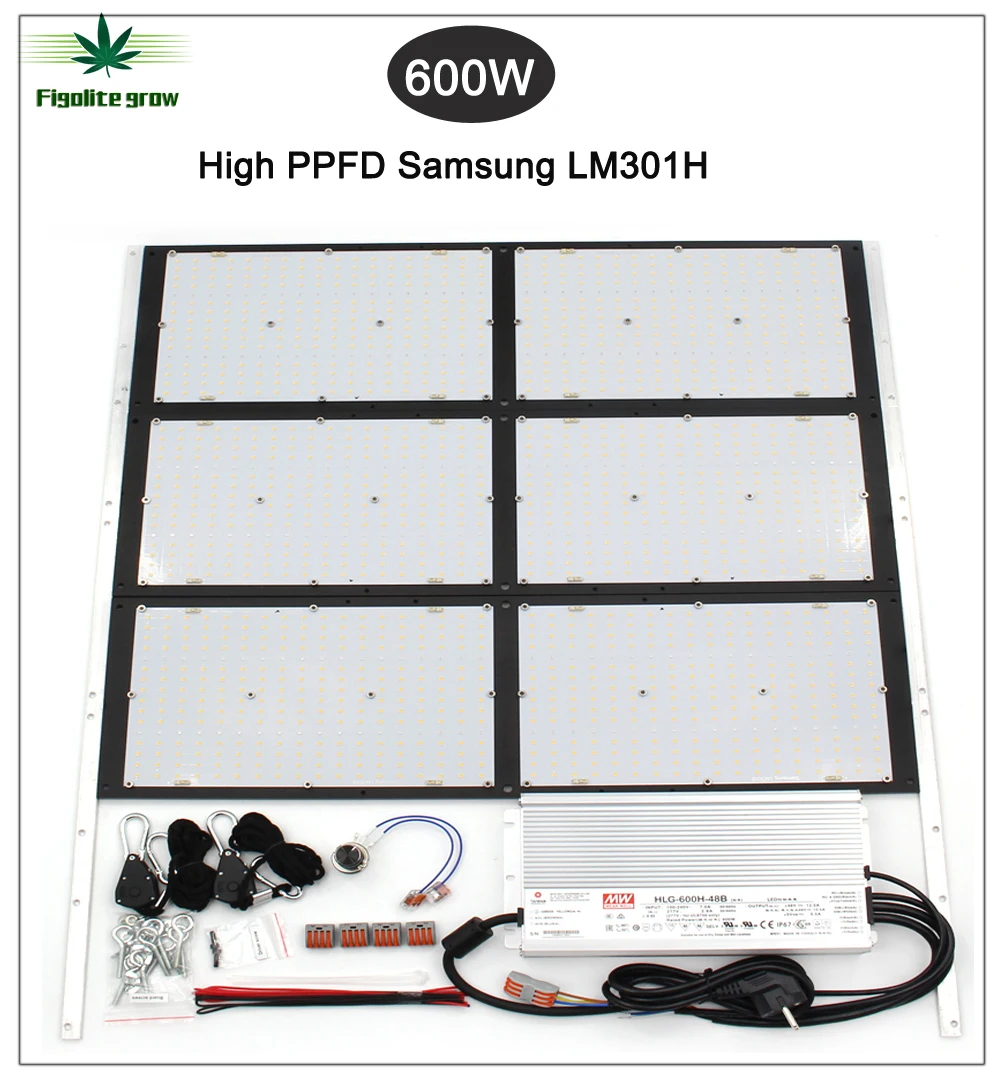 Светодиодная панель Figolite Lm301H DIY с регулировкой яркости 600 Вт квантовая технология