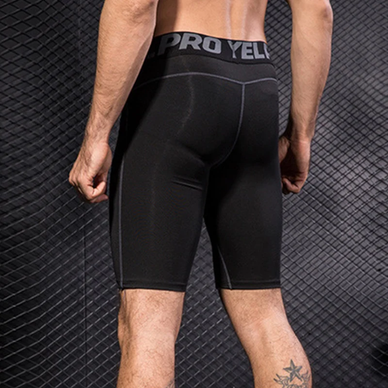 Men Quick Dry Short Running Leggings Compression Jogging Tights Elastic Gym Fitness Sport Shorts Male Underwear sports shorts sports leggings compression pants