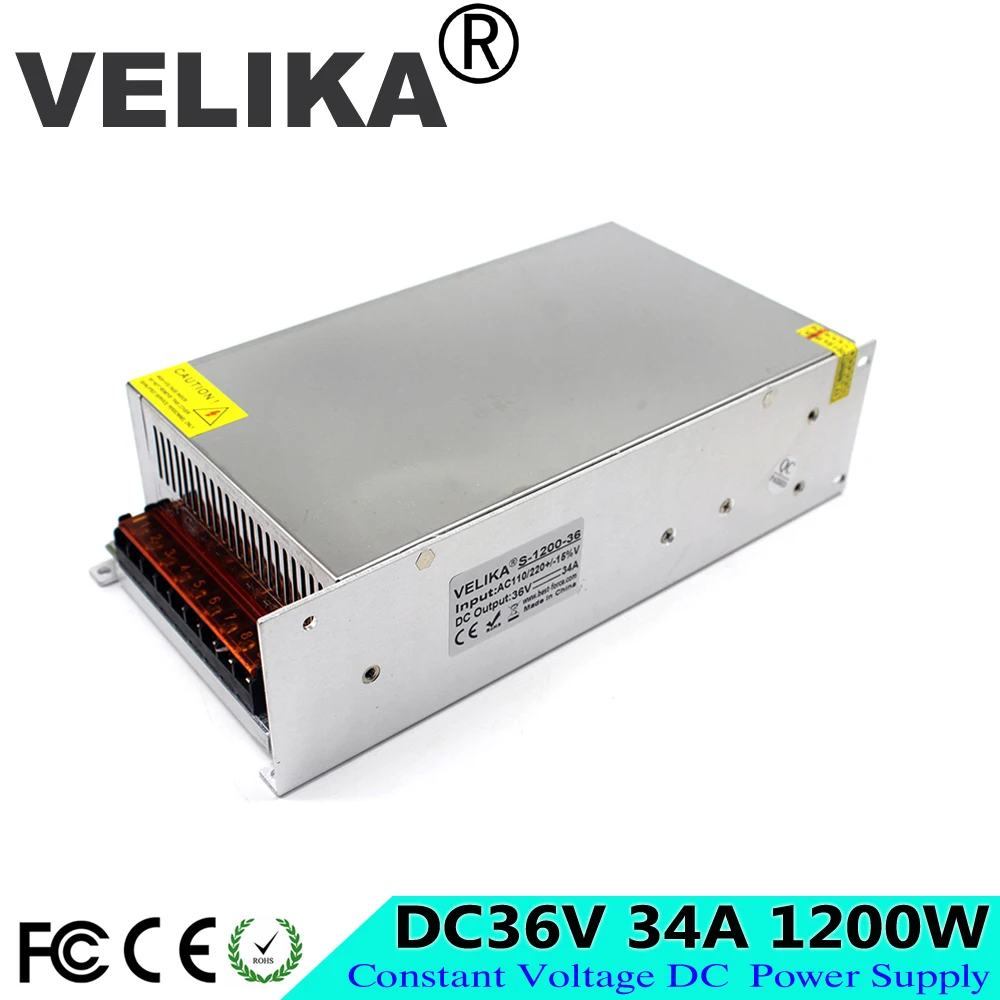 Одиночный выход DC12V 13 8 V 15V 18V 24V 27V 28V 30V 32V 36V 42V 48V 720W 800W 1000W 1200W импульсный источник