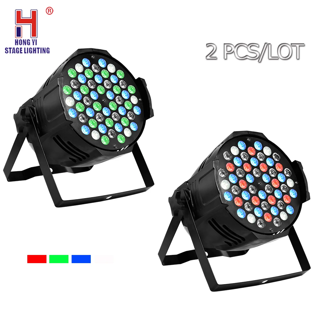 54x3 Вт luces par light led par с dmx512 rgbw Мыть высокой яркости для диско-клуба вечерние освещение 2 шт./партия