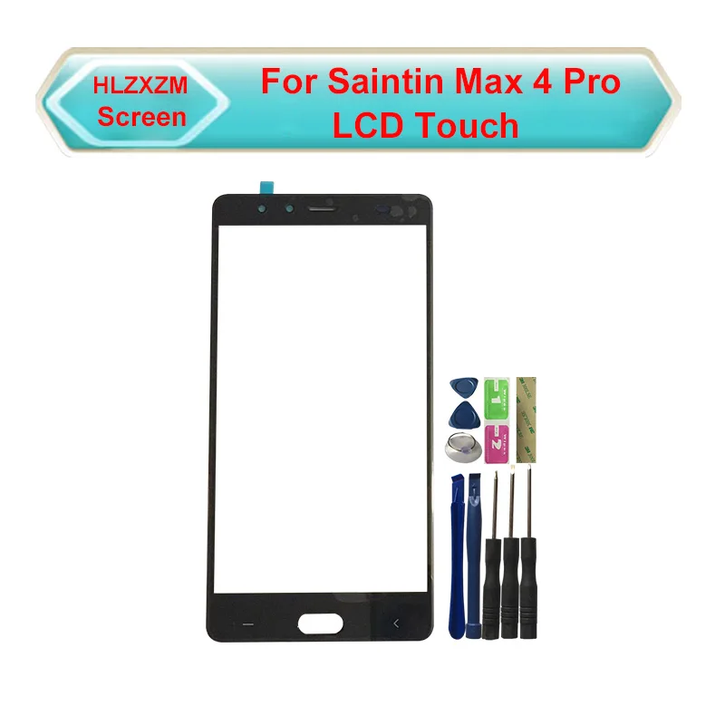 Для Saintin Max 4 Pro сенсорный экран без ЖК-дисплея дигитайзер сенсор Замена с инструментами черный золотой цвет
