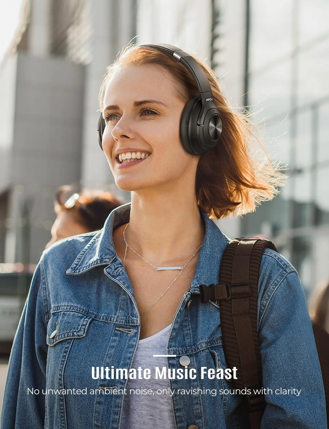 Mpow H21 гибридная гарнитура с активным шумоподавлением беспроводные Bluetooth 5 0