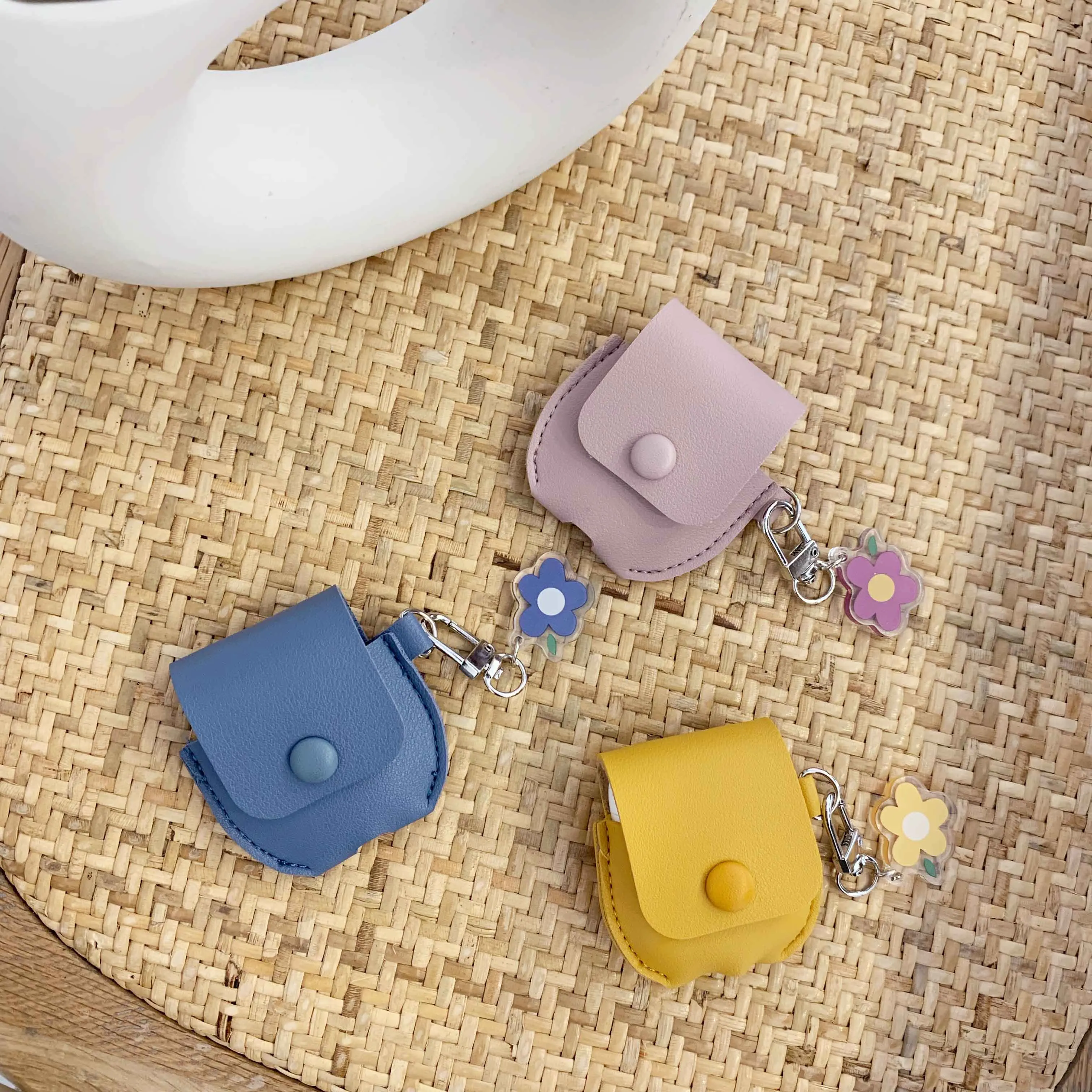 

Leather Case For Airpods 1 2 Case Luxury Cute Cartoon Cover On For Apple Airpods Case Cover For Airpod Air pods Cover Coque Capa