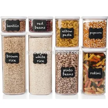 

0.45L 1.0L 1.5L 2.0L square transparent plastic food storage tank kitchen storage container Sunroof sealed cans