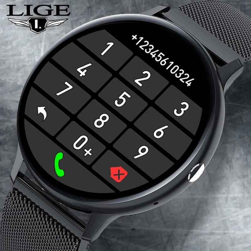 LIGE reloj inteligente para hombre y mujer, accesorio de pulsera resistente al agua IP67 con Bluetooth, a Dial completamente táctil, seguimiento de actividad, 4G de ROM, 2022|Relojes inteligentes| - AliExpress