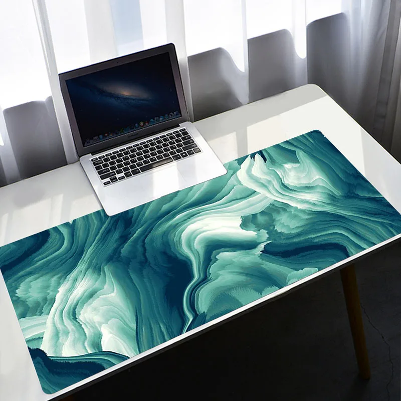

Glacier Marble Mause Pad Gamer Desk Gaming Laptop Anime Mouse Pad PC Gamer Cabinet Varmilo Gamers Accessories Mausepad Rug Mice