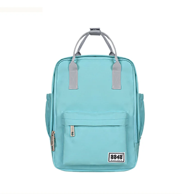 Школьный женский рюкзак с мягкой спинкой 8848, брендовая сумка через плечо, рюкзаки для девочек, одноцветные, консервативный стиль, для ноутбука, интерьер, мода 003-008-01 - Цвет: 003