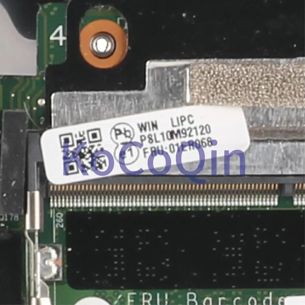 wonderful  KoCoQin Laptop motherboard For LENOVO Thinkpad T470S SR33Z i7-7600U Mainboard 01ER068 NM-B081