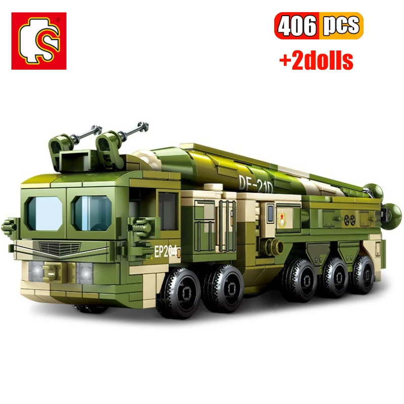 SEMBO китайские военные DF-21Mid-range анти-корабль баллистическими строительные блоки