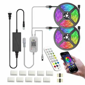 

Led Strip Outdoor Waterproof Tape Light LED Remote Full Set Twinkel Lights Neon Strip