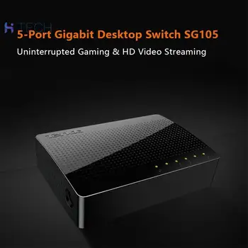 

Tenda SG105 5-Port Network Gigabit Switch 10/100 /1000Mbps Ethernet LAN Hub 2020 Unmanaged Gigabit Ethernet
