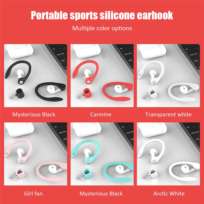 Ultra Light Silicone Earhook For AirPods 21Pro Mini Portable Earphone Ear Hook for Huawei Freebuds3 Wireless Bluetooth Headset (8)