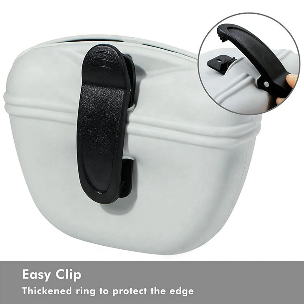 Outdoor-Dog-Treat-Pouch-Waist-Feed-Bundle-Pocket-Silicone-Pet-Dog-Training-Portable-Treat-Bag-Dog.jpg Kültéri Kutya -Kezelő Tasak Derék Takarmánycsomag Zseb Szilikon Kisállat Kutya Edzés Hordozható Élvezetes Táska Kutya Kölyökkutya Jutalom Snack Táska Ellátás - Image 2