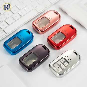 

Soft TPU Car Remote Key Case Cover For Honda Vezel city Civic BR-V HR-V CRV Pilot Accord Jazz Jade Crider Odyssey Keychain Shell