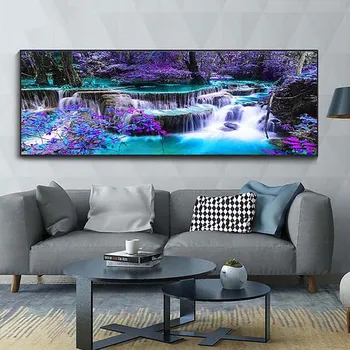 

DIY diamond embroidery beautiful waterfall tree full square round diamond painting cross stitch kit mosaic sticker large N630
