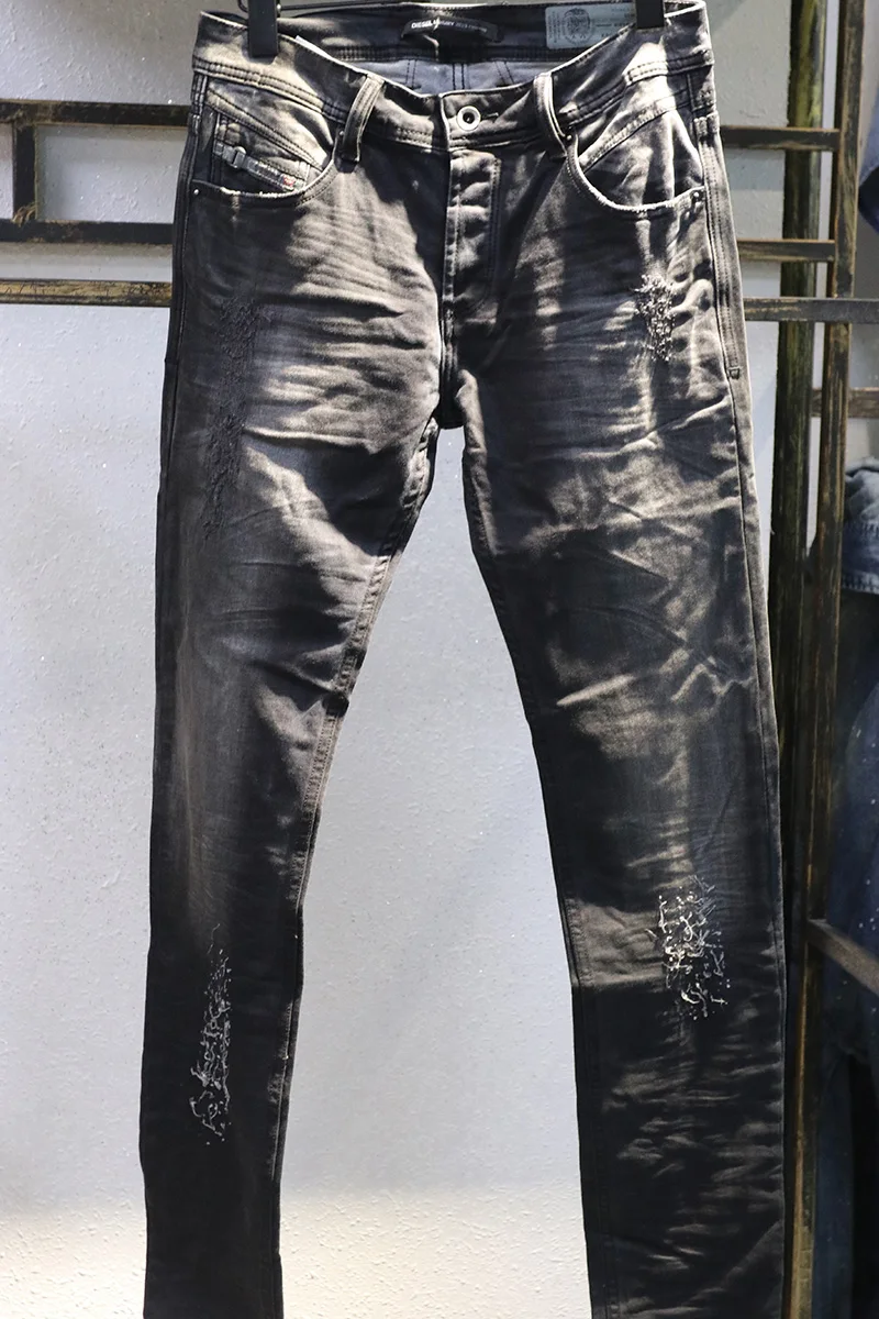 

Men high quality NEW diesel Jeans Stretch Slim Fit Pants For Men male denim jeans Designer Trousers D21