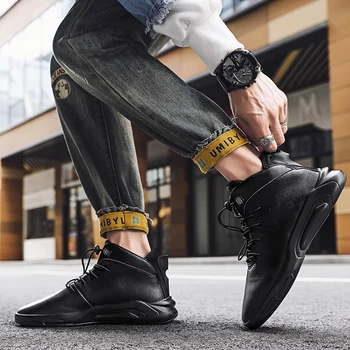 

safety summer casual cowboy shoes work ANKLE dress coturno ankle army motorcycle mens for boot moccasins MEN BOOTS winter boty