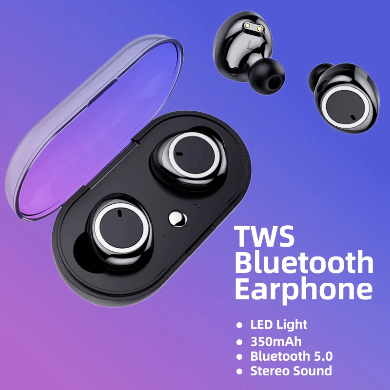 Bluetooth 5,0 наушники-вкладыши TWS с Беспроводной наушники Handsfree гарнитура стерео спортивные наушники Игровые наушники с зарядный чехол