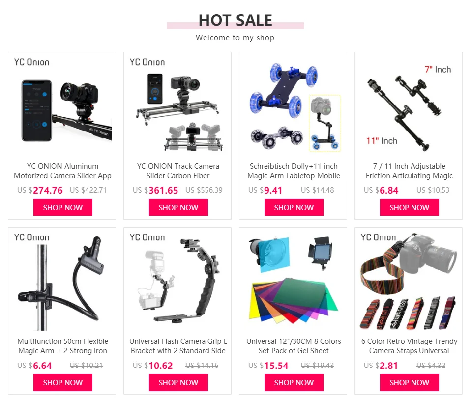 Yc Onion Aluminum Motorized Camera Slider App Bluetooth Control Stable