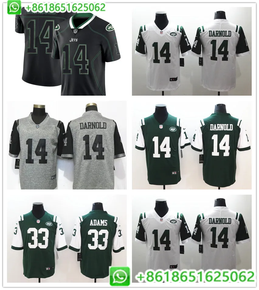 Мужчины Нью-Йорк Сэм дарнолд Джамал Адамс Vapor Untouchable Limited Jersey BHR01