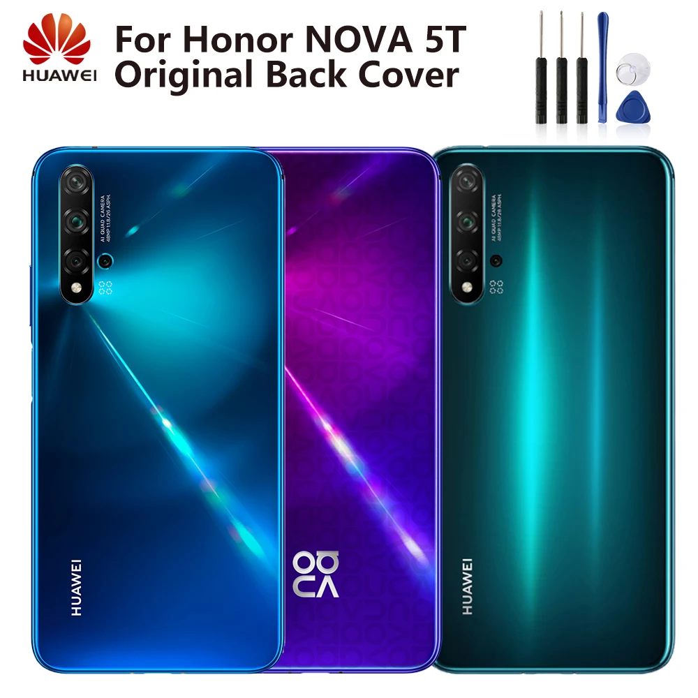 Оригинальная Задняя стеклянная крышка Huawei корпус двери чехол для Nova5T Nova 5 T задняя