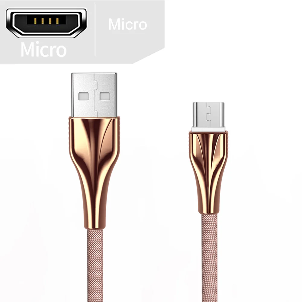 Зарядный кабель для iPhone, быстрая зарядка, usb type-C, кабель для телефона huawei, Micro usb, зарядный кабель для зарядки, шнур для передачи данных для мобильного телефона - Цвет: For Micro USB Pink