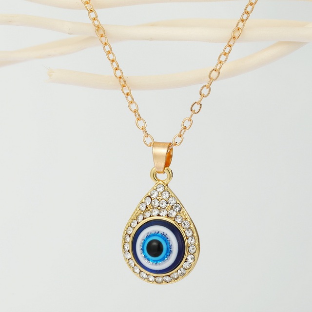 Turkish Evil Eye Pendant Choker Necklace Lucky Blue Evil Eyes Clavicle Chain Necklace Party Jewelry For Women Girls Gift