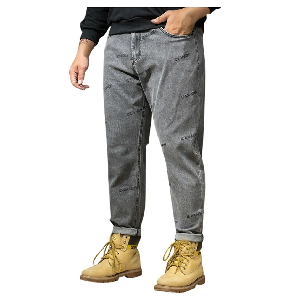 New Fashion section Pants Casual Men Summer Pants Long Skate Board Stright Pocket Plus Size Jeans Z819