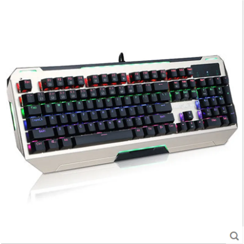 

E Element X-3000 Machinery Keyclick 104 Bonding Gold Edition Cool Backlight Wired E-Sports Game Mechanical Keyboard