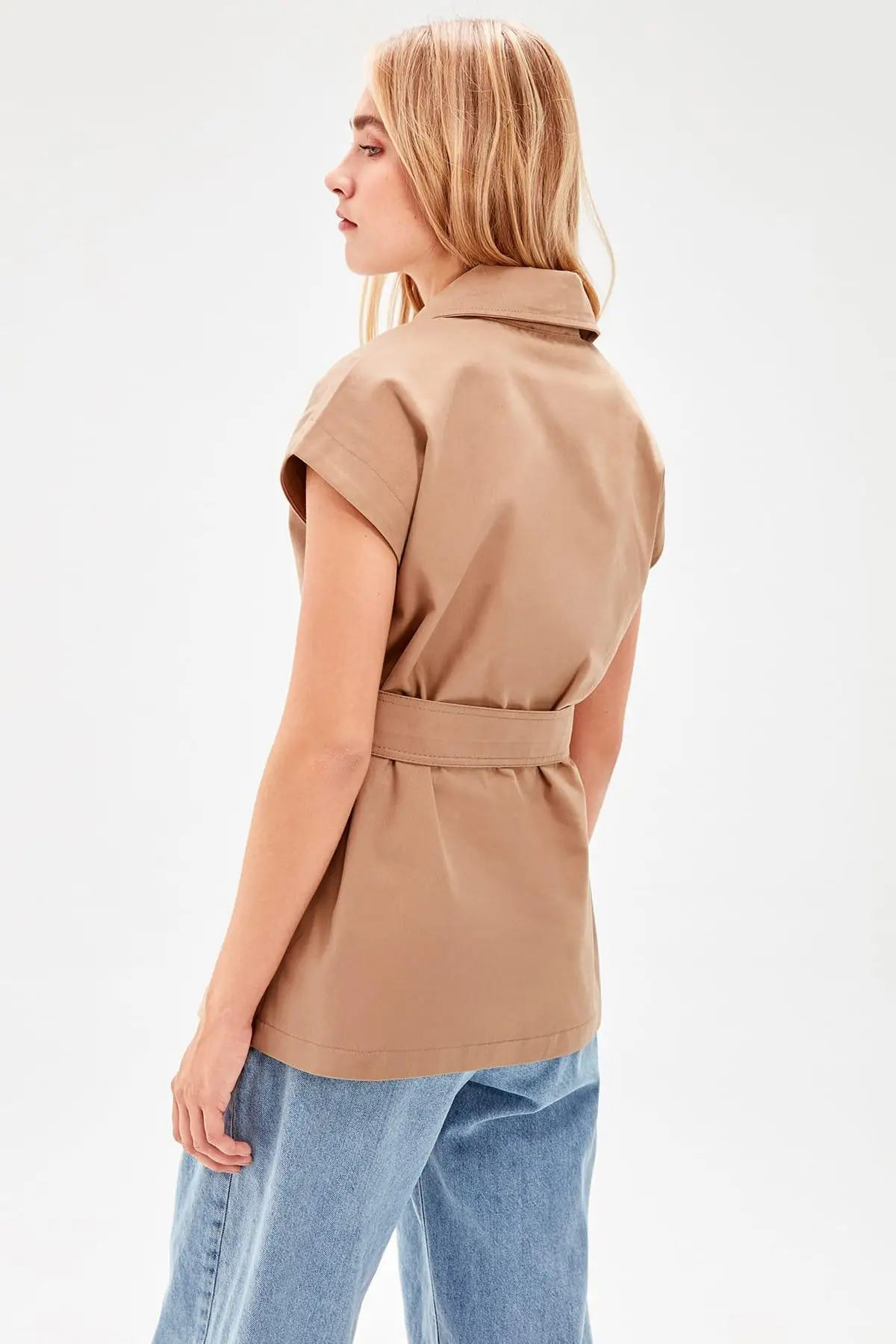 Жилет Trendyol из норки, жилет TWOAW20YE0004