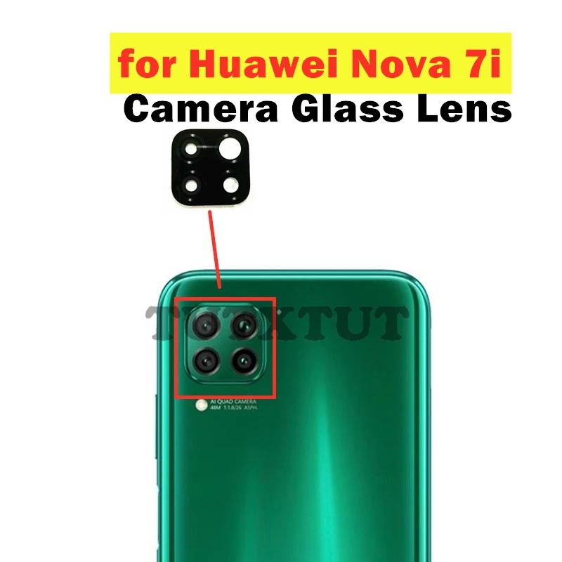 2PCSforHuaweiNova7iBackCameraGlassLensMainRearCameraLens
