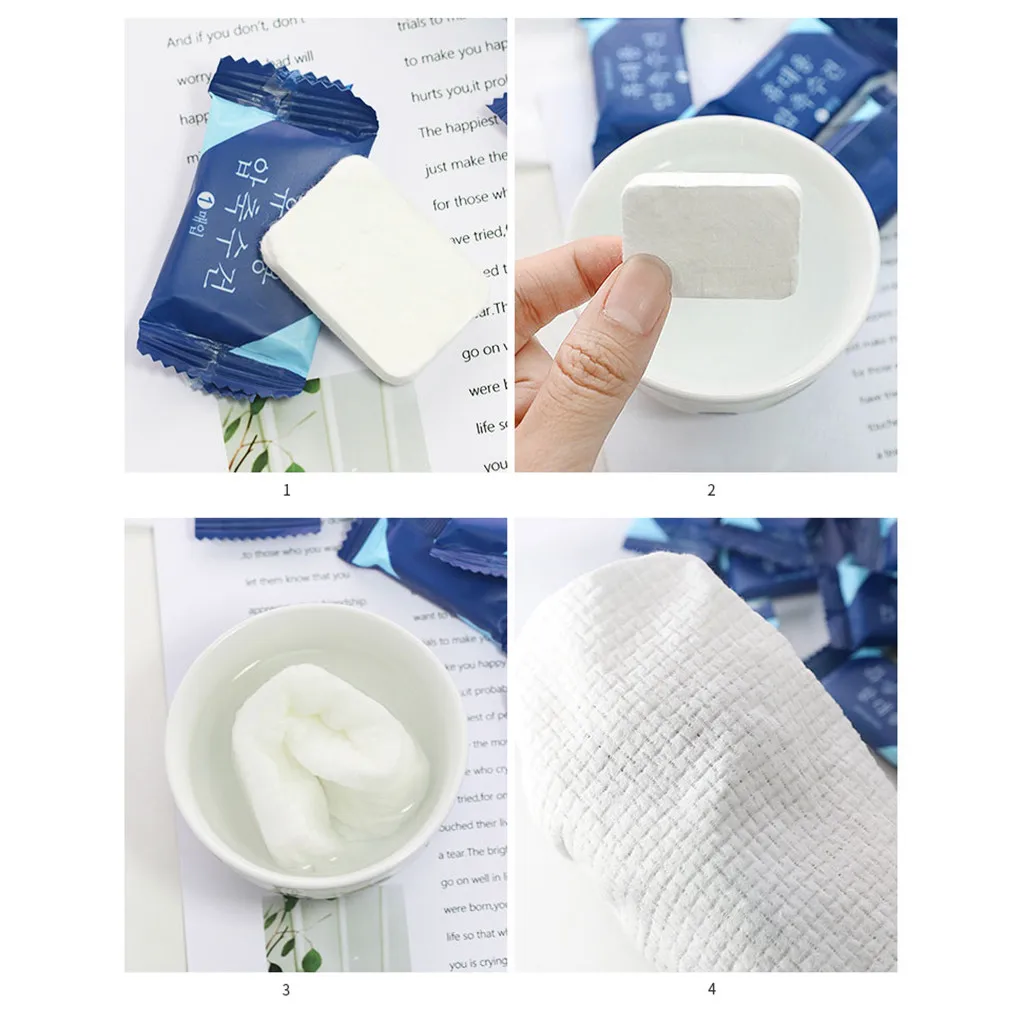 Portable Travel Cotton Compressed face Towel Disposable compressed beauty towel small square Face Care For Outdoor Tracvel 10.23