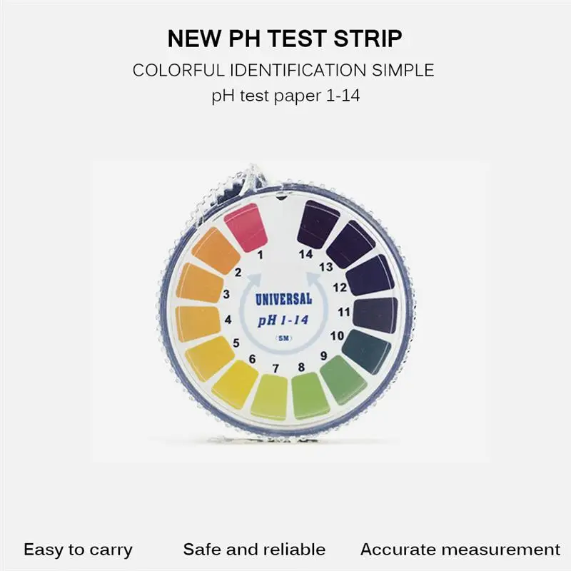 5 м 0-14 PH Тест-бумага индикатор щелочной кислоты метр рулон для воды мочи слюны почвы Лакмус точный тест ing измерительный бассейн