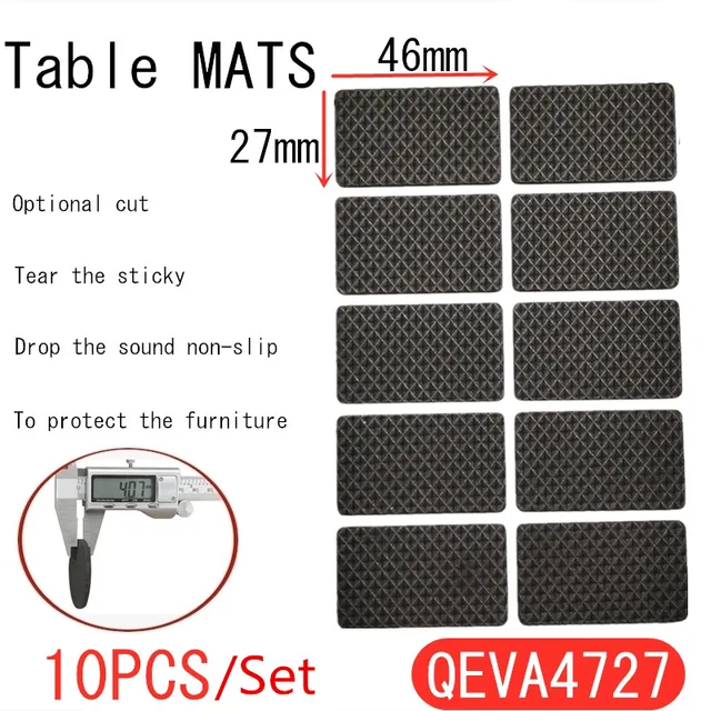 Furniture Chair Leg Pads Soft Thickening Bumper Self Adhesive Anti Slip Mat Damper For Table Protector Hardware 1/2/6/15/24PCS QEVA4727